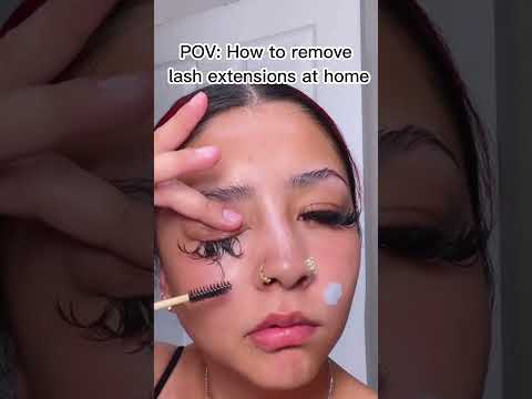 How to remove lash extensions at home