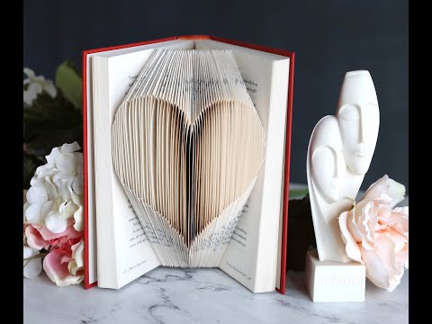 Folded Book Heart