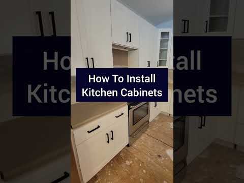 How To DIY Install Kitchen Cabinets