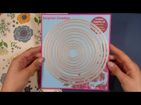 Make a Square card using Circles - Easy Cardmaking! #AliExpress