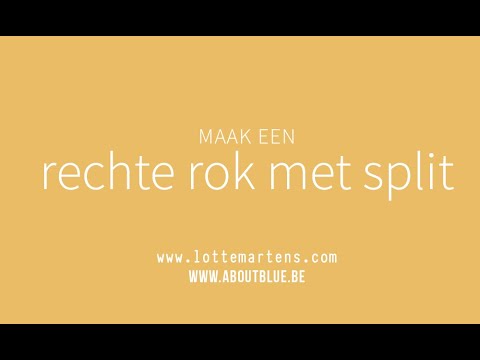 gratis TUTORIAL: The Long One (rechte rok met split)