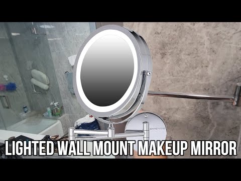 Lighted Wall Mount Makeup Mirror