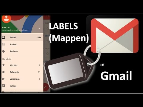 Android gmail:  De labels van gmail