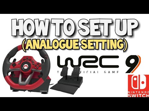 How to set up (Analogue Setting) Hori Mario Kart Racing Wheel Pro Deluxe for WRC 9 (Nintendo Switch)