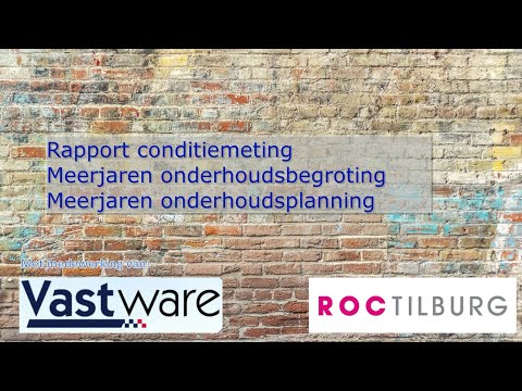 Onderhoudsplan maken van een rapportage van conditiemeting, MJOB, MJOP