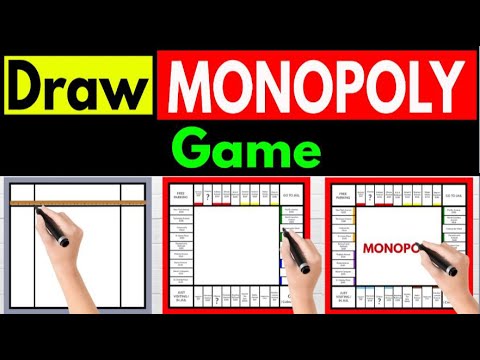 How to Draw Monopoly Board : Make Monopoly Game at Home : Monopoly  Game