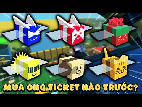 Roblox - Thứ Tự Mua Các Con Ong Bằng Ticket Trong Bee Swarm Simulator!