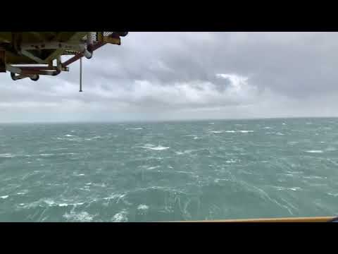 Storm Ciaran op de Noordzee. 02-11-2023