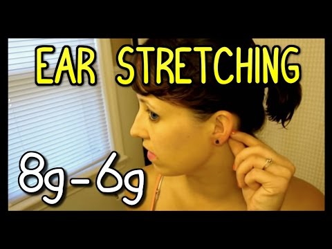 Ear Stretching First Time 8G to 6G 📍 How To With Kristin