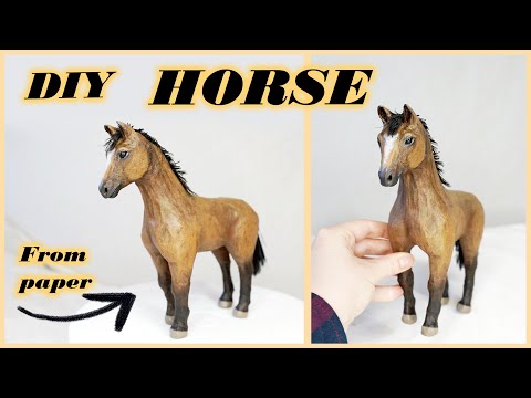 How to make paper HORSE 🐎| Cardboard crafts | Best out of waste