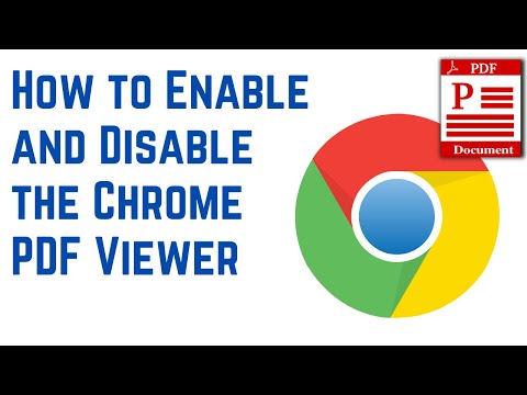 How to Enable and Disable the Chrome PDF Viewer