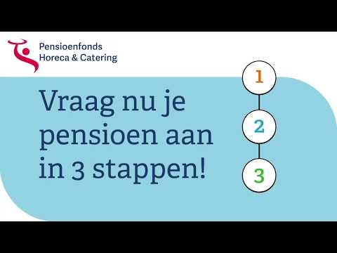 Hoe vraag je je pensioen aan? - Pensioenfonds Horeca en Catering