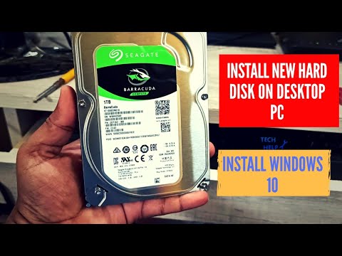 How To Install A New Hard Drive In Your Desktop PC & Installation Windows 10