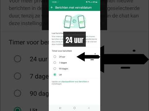 WhatsApp berichten laten verdwijnen na 24 uur