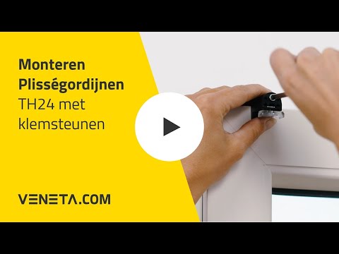 Monteren Plisségordijnen TH24 met klemsteunen – Op de dag » Veneta.com