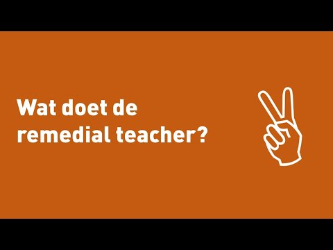 Wat doet de remedial teacher?