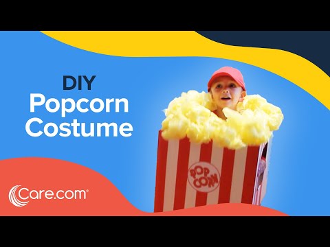 How to Make a Popcorn Box Costume - Easy DIY Halloween | Care.com