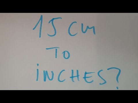 15 cm to inches?