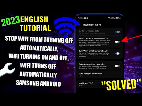 How To Stop WiFi From Turning Off Automatically Samsung/Android || WiFi Keeps Turning On And Off