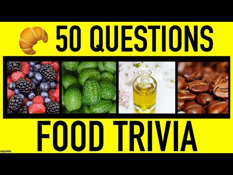 FOOD TRIVIA QUIZ #1 - 50 Food General Knowledge Trivia Questions and Answers | Pub Quiz