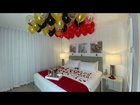 ROMANTIC BEDROOM DECORATIONS | SPECIAL OCCASIONS| VALENTINES DAY| BIRTHDAY IDEAS