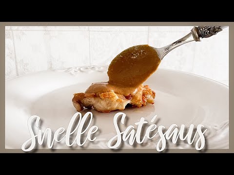 KLAAR BINNEN 1 MINUUT! - RECEPT SATÉSAUS / PINDASAUS