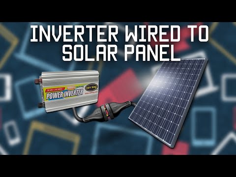 Inverter wired directly to solar panel