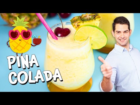 Pina Colada Cocktail with Coconut Milk, Rum & Pineapple Juice #Ad