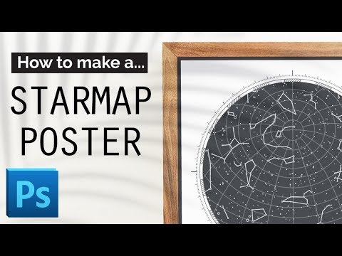 Photoshop: Custom Starmap poster template