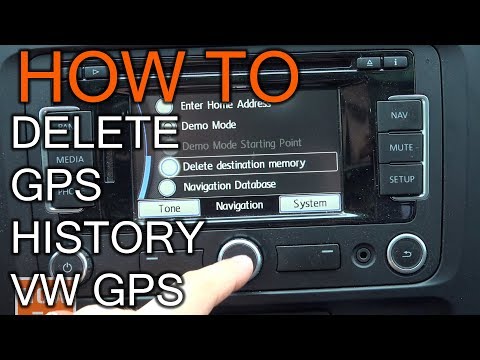 How To Delete Navigation History in Volks Wagen GPS