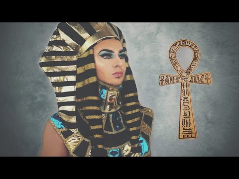 Ancient Egyptian Pharaoh Halloween Makeup Tutorial