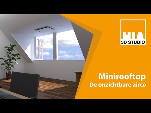 Minirooftop, de onzichtbare airco voor op een dakkapel of plat dak. #airco #minirooftop #onzichtbaar