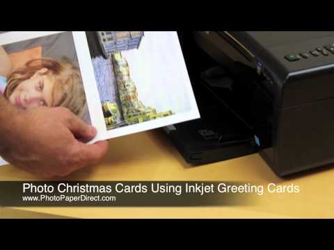 Making Photo Christmas Cards Using Inkjet Greeting Cards