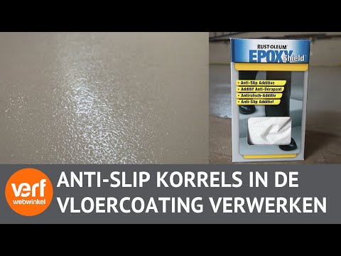 Hoe verwerk je Anti-Slip korrels in een vloercoating?