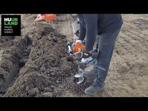 Grondboor tot 150 mm huren bij Huurland - demonstratievideo