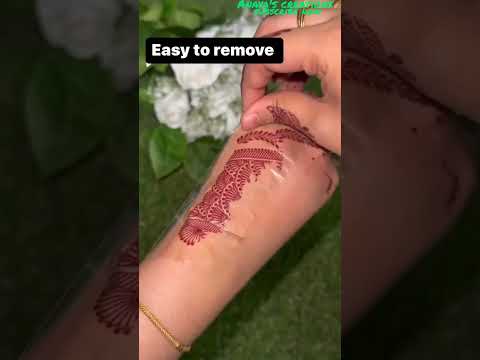 Easy trick to remove henna @AnayasCreationsMehndiExpert