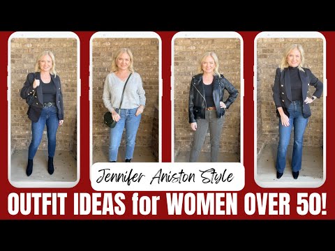 2023 OUTFIT IDEAS WOMEN OVER 50 / Jennifer Aniston Inspired Looks! #fashionover50 #over50 #over40