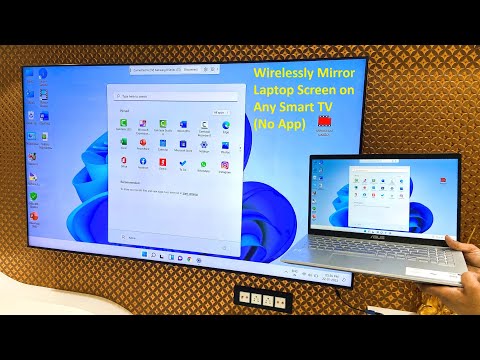 How to Connect & Mirror Laptop Screen on Any Smart TV Wirelessly (No App)