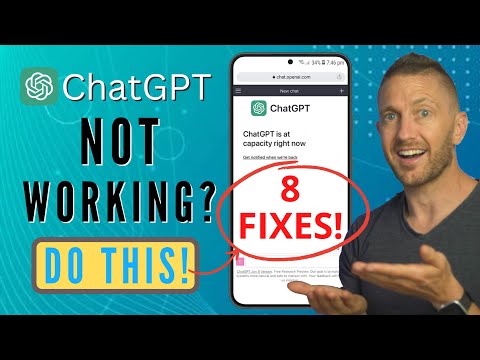 How to FIX Chat GPT Not Working (Chat GPT Down, Not Opening, At Capacity, Login Error)