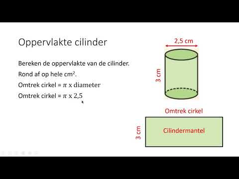 Oppervlakte cilinder (3 VMBO-KGT & 4 VMBO-KGT)