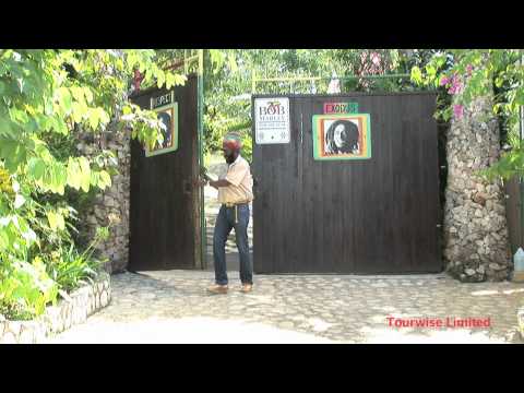 Bob Marley's house and mausoleum in the village of Nine Miles,  Jamaica.