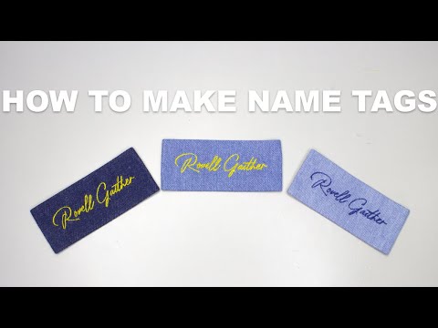 How To Make Your Own Name Tags And Name Plates! Perfect For Bags, Clothes, Hats And Etc!!