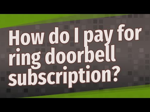 How do I pay for ring doorbell subscription?