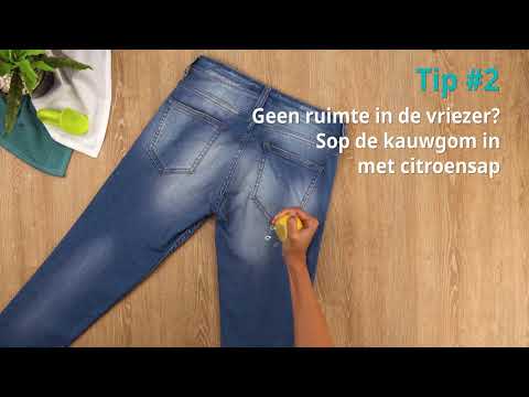 Haal kauwgom uit je kleding | Cleanipedia