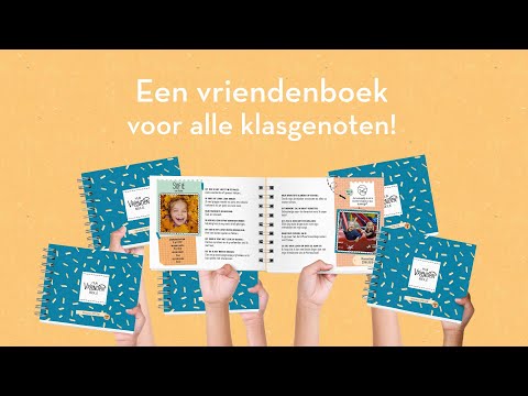 Mijn Vriendenboekje - Maak met de hele klas een boekje voor het afscheid van groep 8