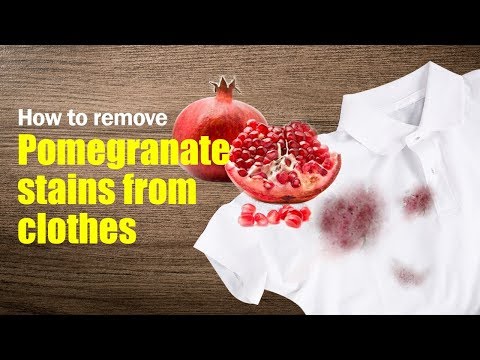 How to remove pomegranate stains from clothes