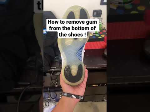 How to remove gum feom the bottom of your shoes!!!