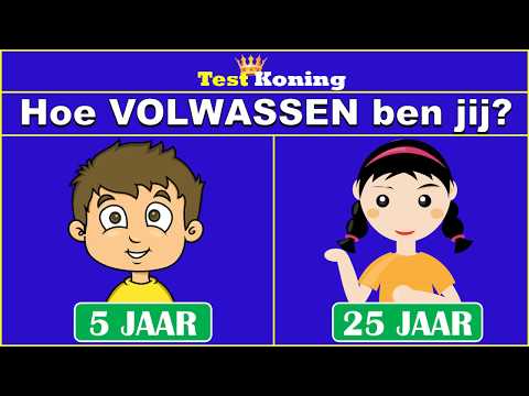 WAT IS JOUW MENTALE LEEFTIJD? | Fun test